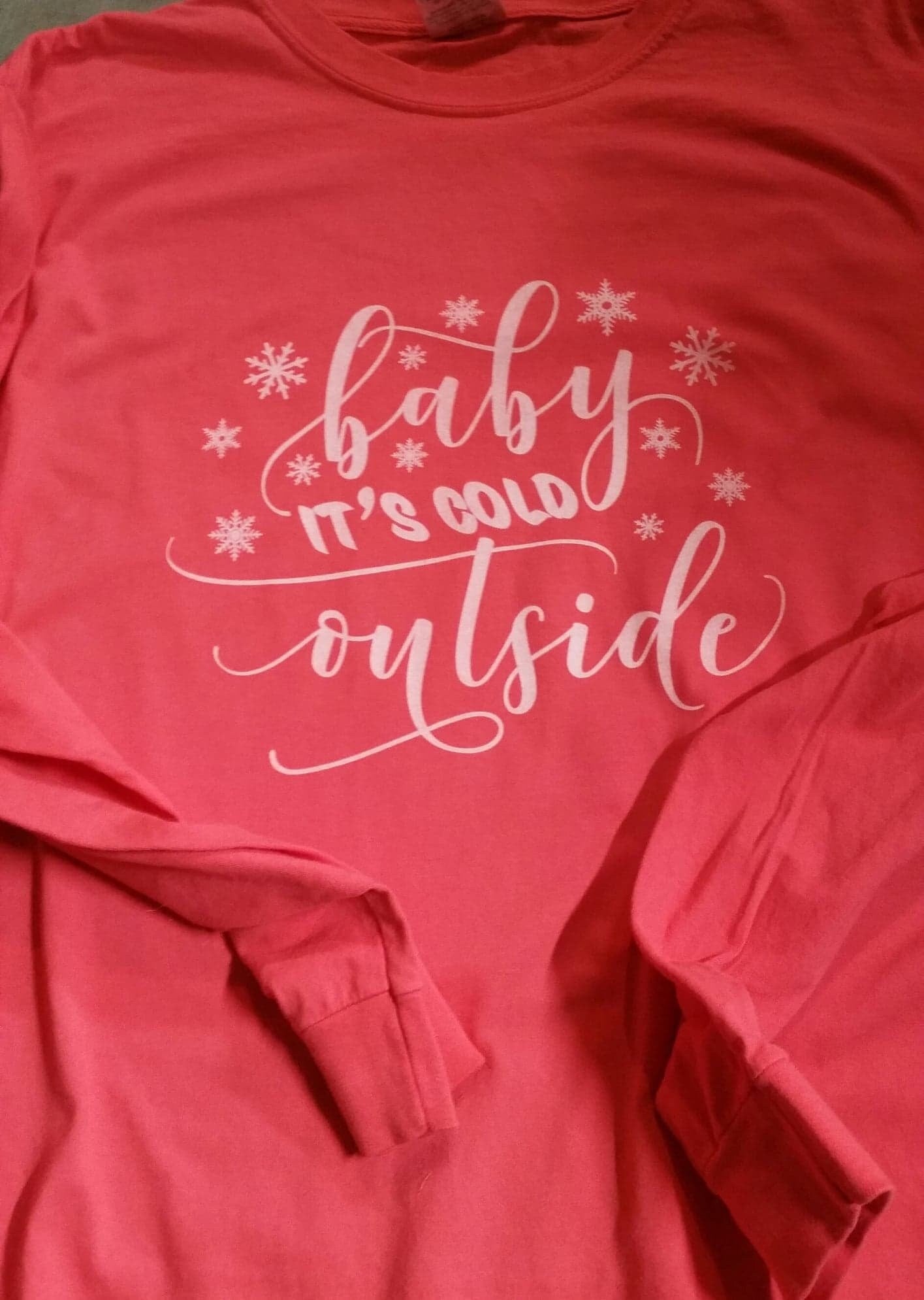 Winter Baby It's Cold Outside Long Sleeve Tee