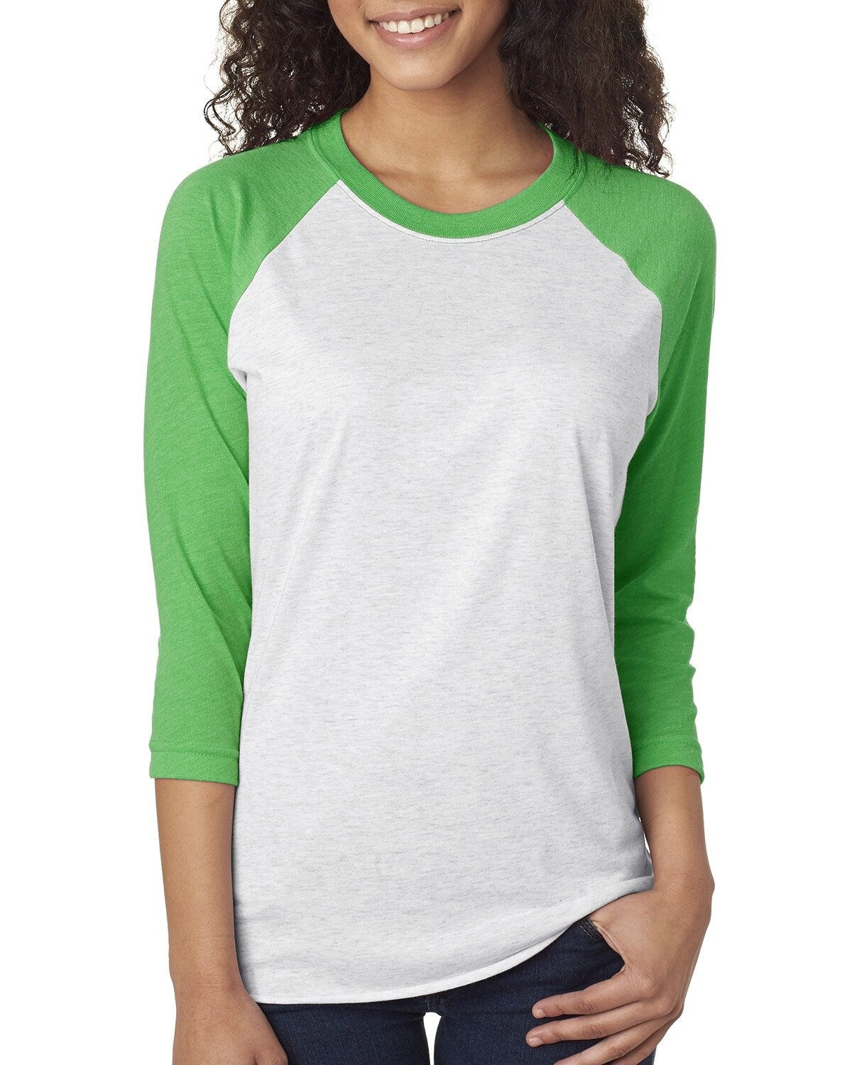 St. Patrick's Day Black and White Stripe Heart Shamrock Baseball T-Shirt