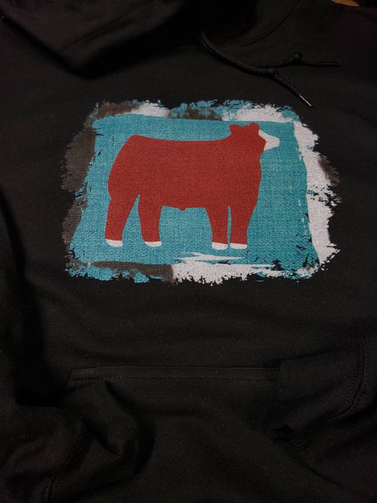 Youth Hereford Show Steer Showing Hoodie