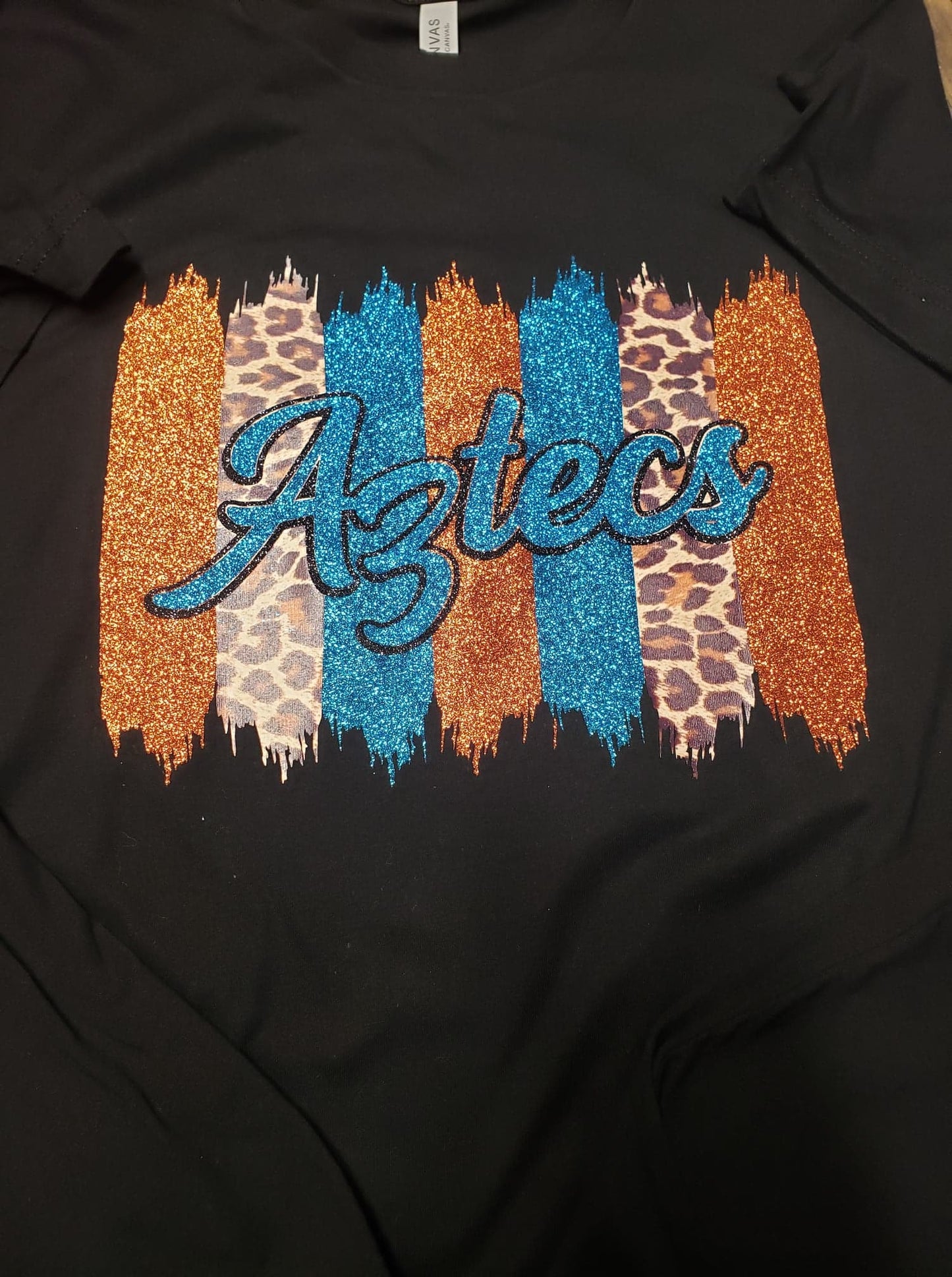 Aztecs and Glitter Stripe Spirit Wear T-Shirt