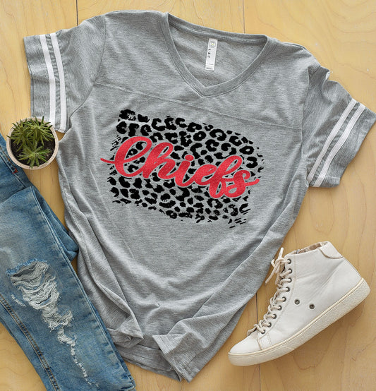Chief Leopard Ladies LAT Jersey Style T-Shirt