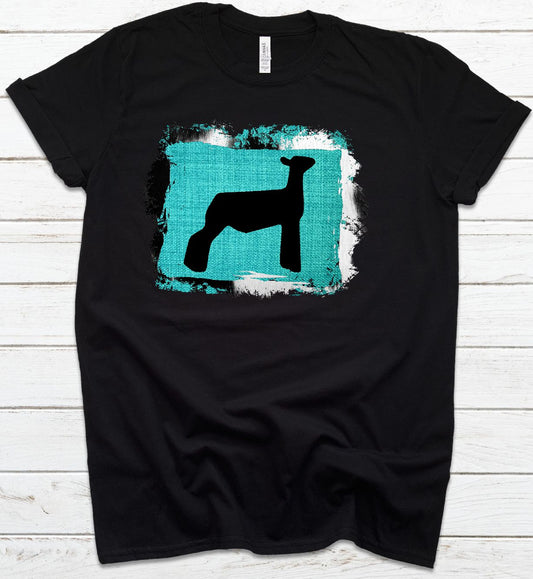 Show Sheep Cow Hide Background Graphic T-Shirt