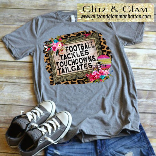 Football Tackles Tailgates Football T-Shirt