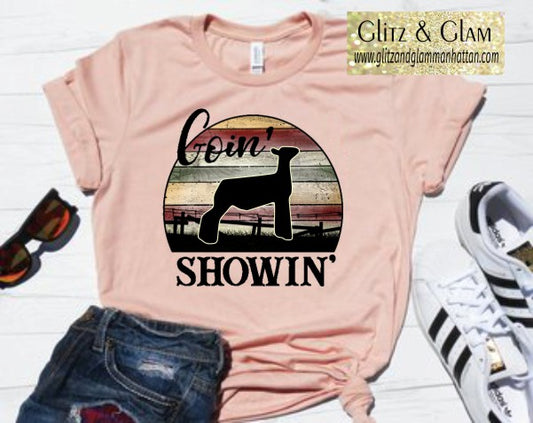 Youth Show Lamb Goin Show'n Livestock Showing T-Shirt