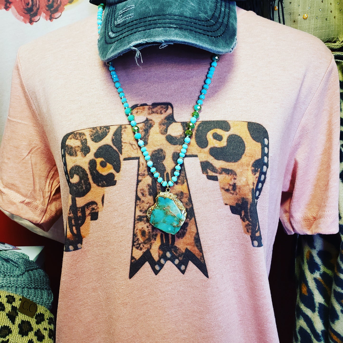 Serape T Bird Western Printed T-Shirt