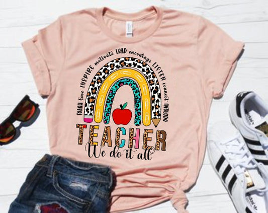 Rainbow TShirt/ Teachers/Teaching