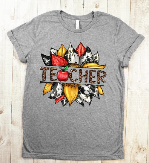 Teacher Sunflower T-Shirt