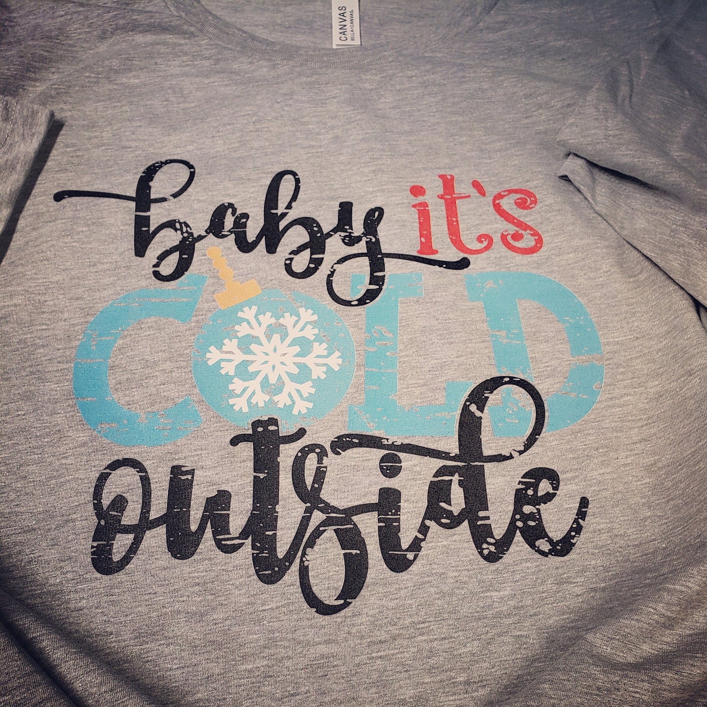 Winter Baby It's Cold Outside Printed Tee