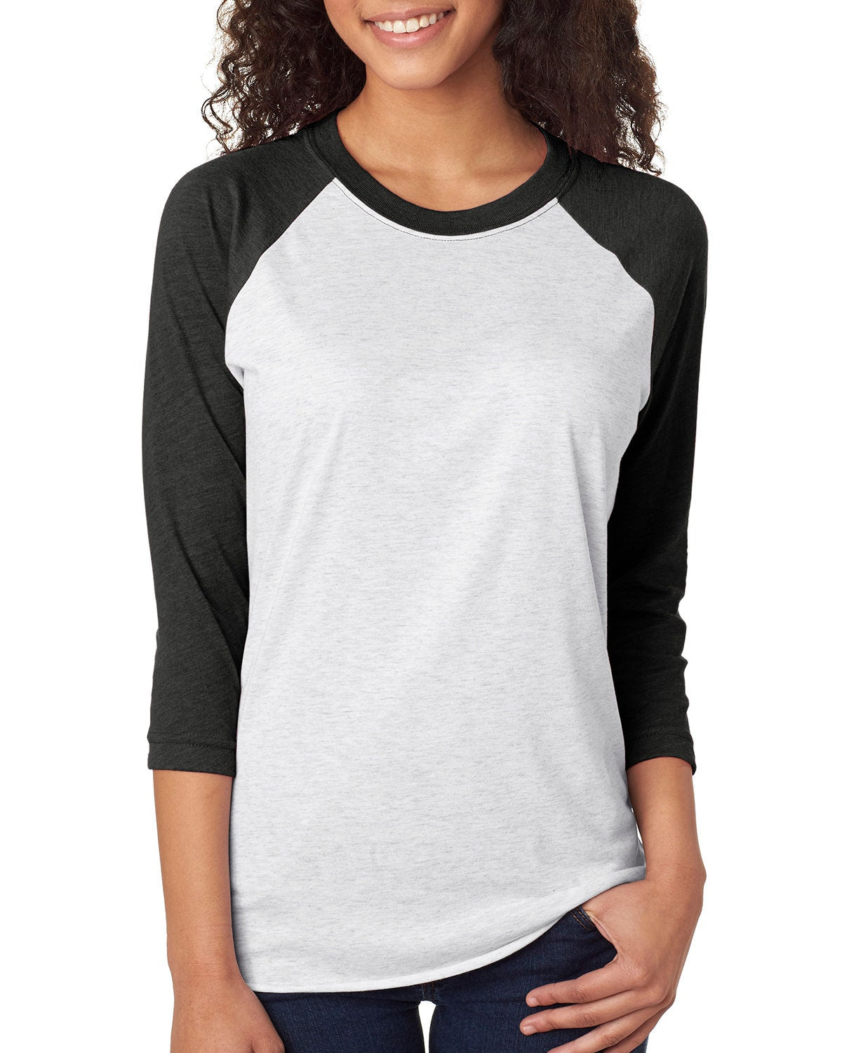 St. Patrick's Day Black and White Stripe Heart Shamrock Baseball T-Shirt