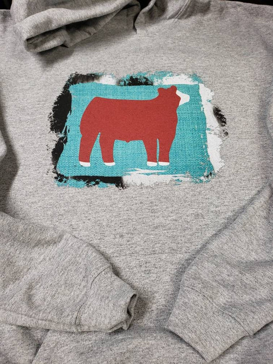 Youth Hereford Show Steer Showing Hoodie