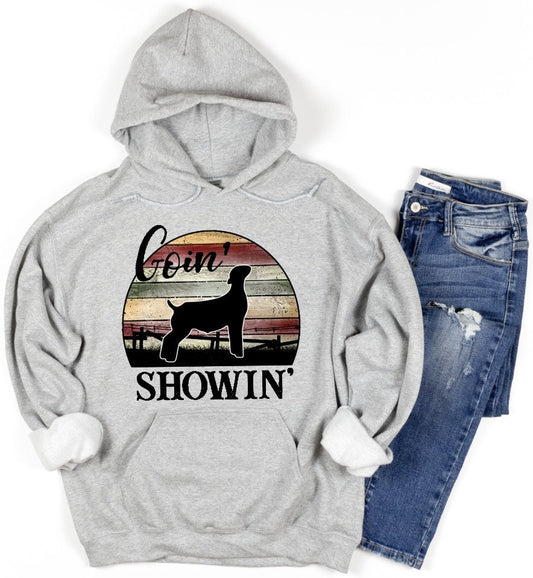Youth Show Goat Goin Showin Hoodie/Livestock/Ag