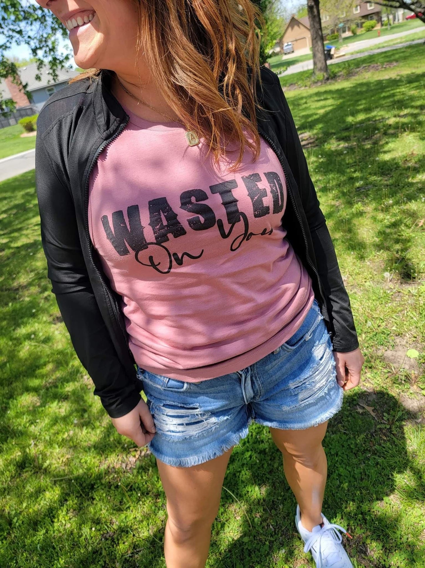 Wasted On You Muscle T-Shirt/Faith/Western/Boho